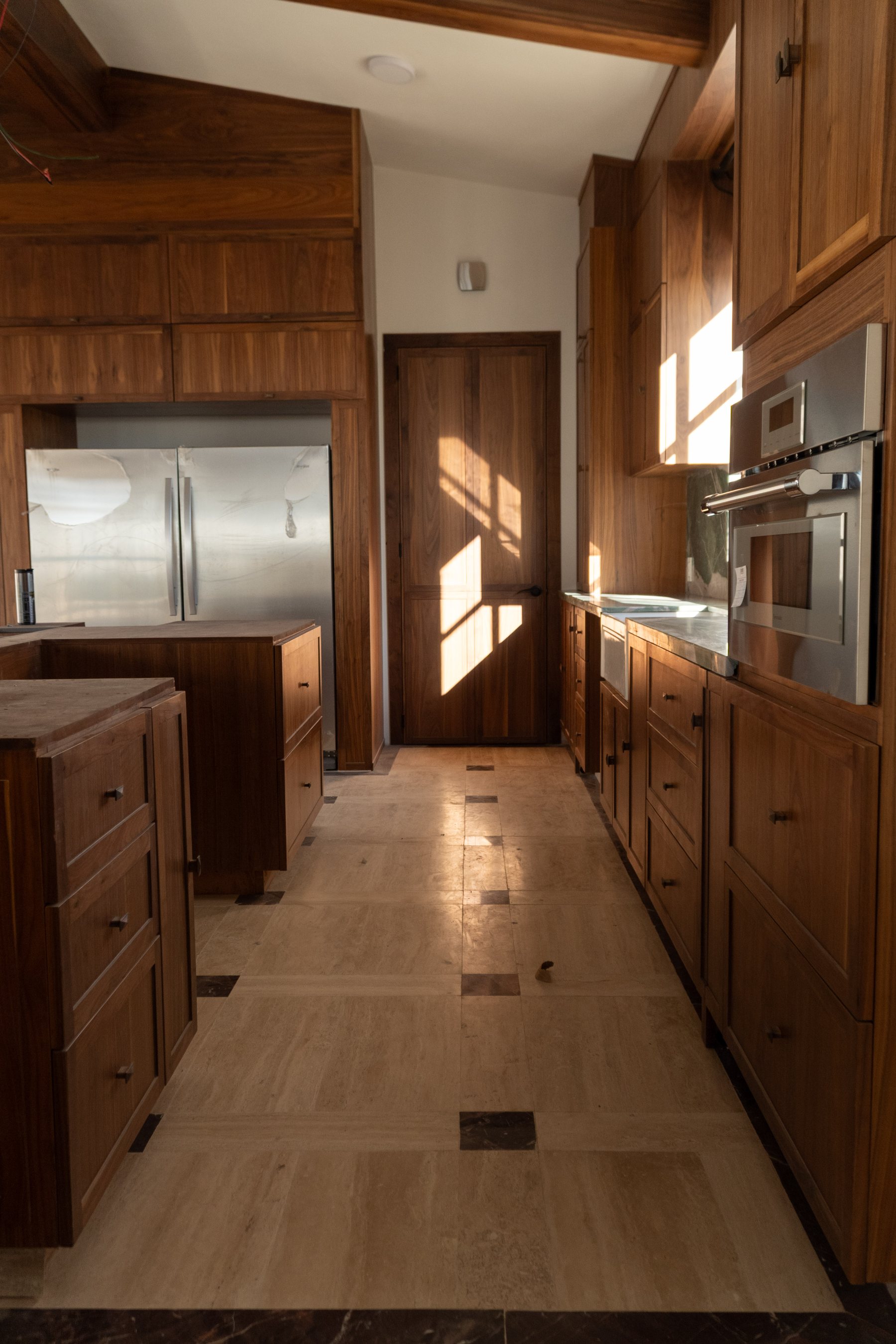Kitchen render with staged model